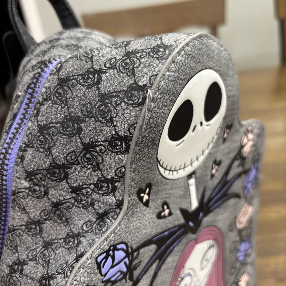 Loungefly Disney Nightmare Before Christmas Eternally Yours Tombstone Backpack - Picture 8 of 11